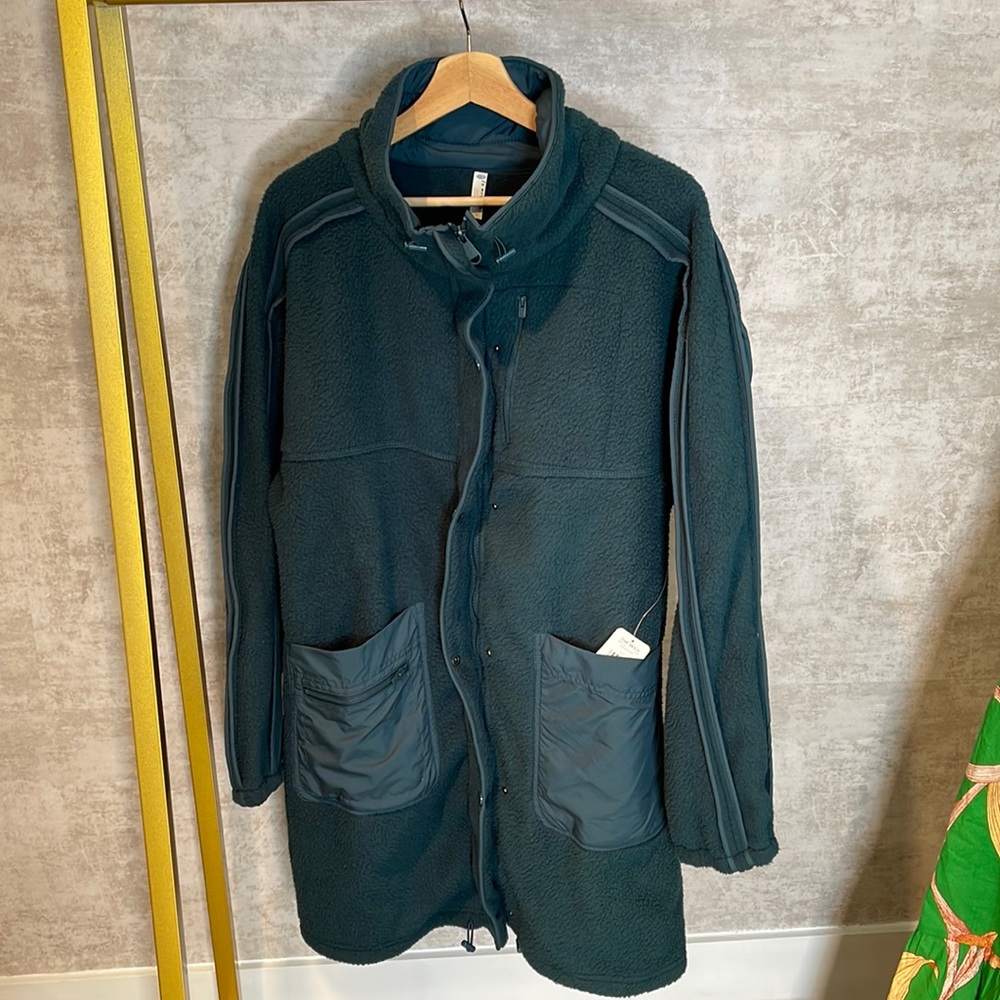 FP Movement by Free People Womens Glacier Long Fall Fleece Jacket